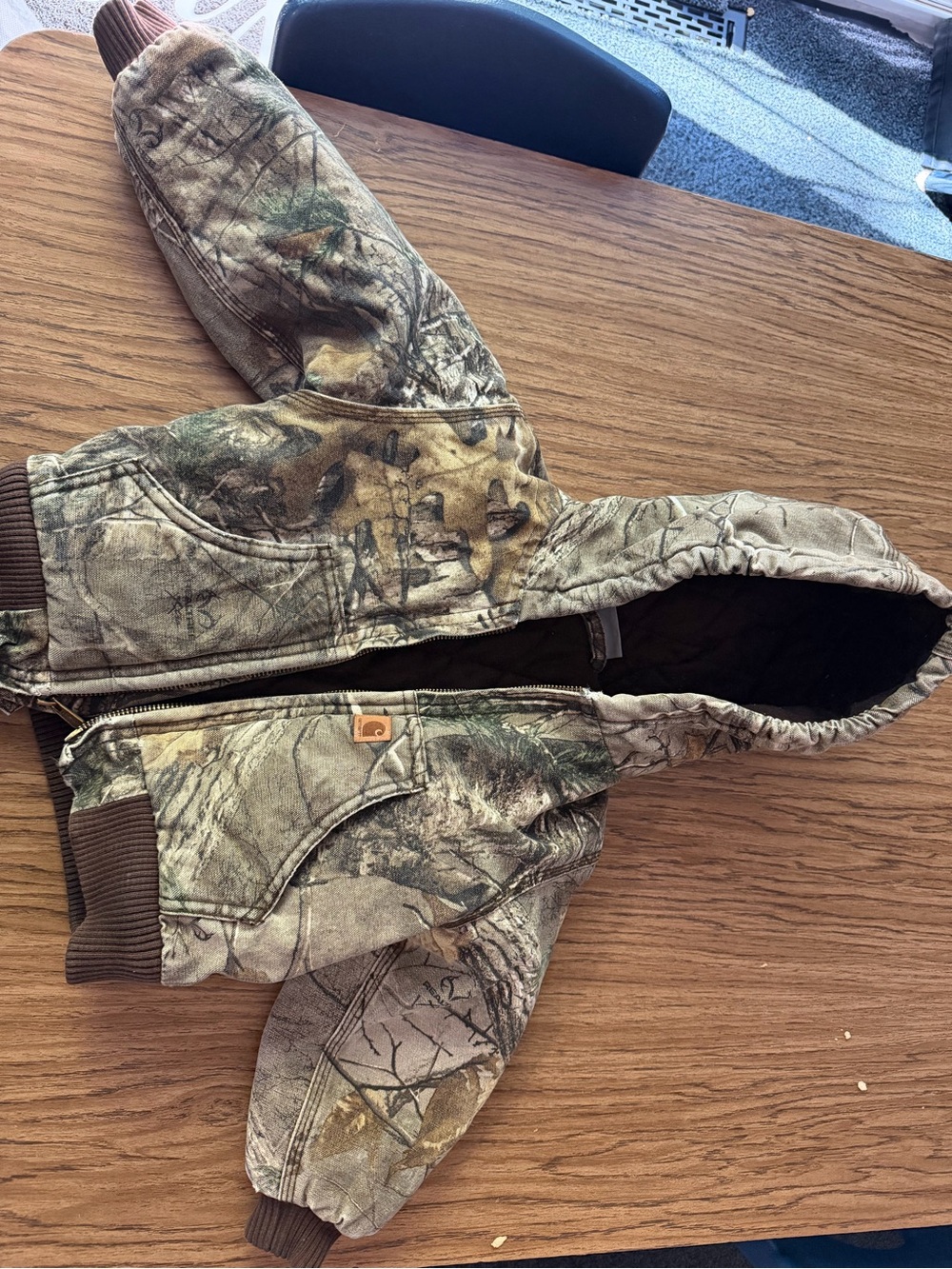 Carhartt Kids Realtree Camo Hooded Jacket - Brown, Green